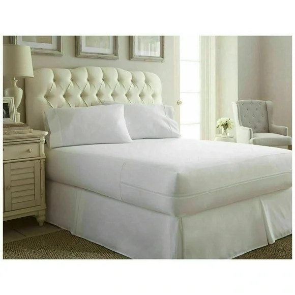 White Mattress Cover for Ultimate Bedding Protection - Picture 1 of 3